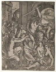 Hercules driver misunnelse fra Musenes tempel, 1522-24.