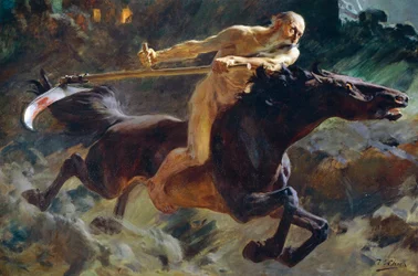 The Horseman of Apocalypse, av Ulpian Checa Sanz (1860-1916)