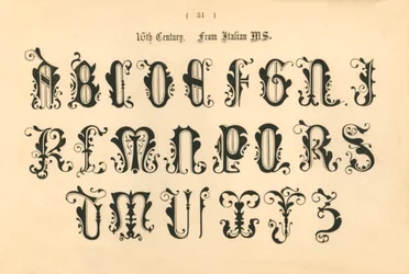 Det 16. århundre. Fra italiensk MS., 1862