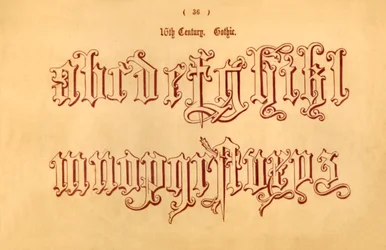 16th Century. Gothic., 1862