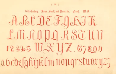 Det 16. århundre. Stor, liten og tall. Fransk. MS., 1862