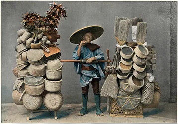 A Basket Making Merchant, c1890