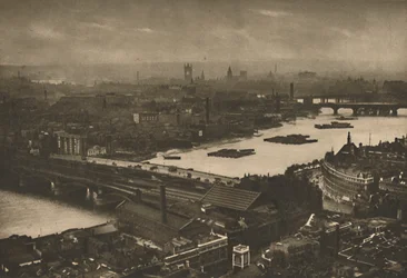 A Farewell Look at Wonderful London from the Cross on St. Pauls Dome, c1935.