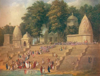 A Hindu Custom Now Suppresed: Preparations for a Suttee, 1908