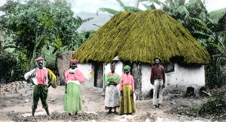 En jamaicansk landsby, ca 1900-tallet