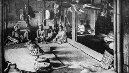 Et langt hus fra Kalimantan, Borneo, 1922