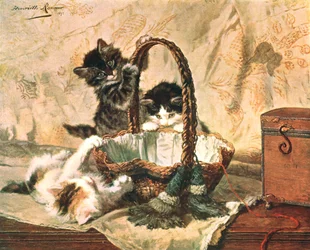 Et lystig parti, 1892, c1902.
