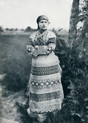 En russisk bonde i kostyme, 1912