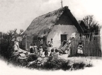 En søramerikansk hytte, ca 1900-tallet