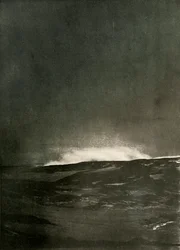 En dampeksplosjon på Mount Bird, c1908, 1909.