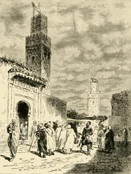 En gate i Fez, 1890.