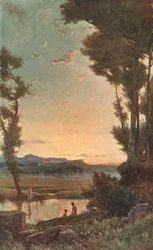 A Sylvan Stream, sent på 1800-tallet, c1902.
