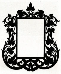 Et design for en bilderamme med tittelen Aesthetic, 1898