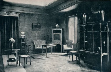 En salong av E. Colonna, 1900