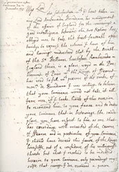 Et brev av Oliver Cromwell til kardinal Mazarin, 4. desember 1657, 1899