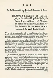 En remonstrasjon av emnet slavehandel, 1789 1965