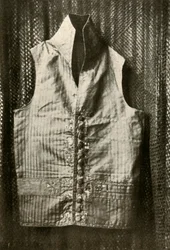 En vest båret av grev Lemcke, c1798, 1937.