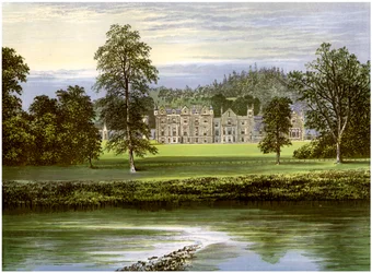 Abbotsford, Roxburghshire, Skottland, hjemmet til Scott-familien, c1880