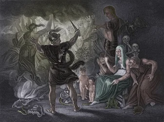 Act IV Scene i fra Macbeth, c1800-tallet