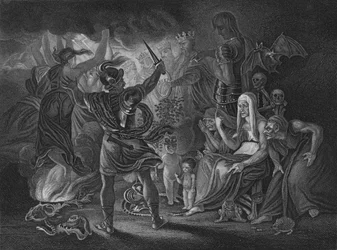Act IV Scene i fra Macbeth, c1800-tallet
