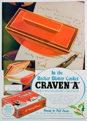 Annonse for Craven A-sigaretter, 1936