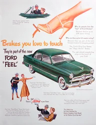 Annonse for Ford-biler, 1949