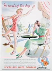 Annonse for McCallum-fargede farger, 1937