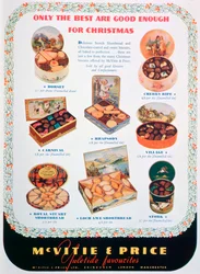 Annonse for McVitie og Price kjeks, 1938