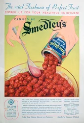 Annonse for Smedleys hermetiske frukt, 1936