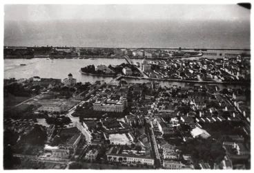 Luftfoto av Recife, Brasil, fra en Zeppelin, 1930 1933