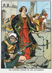 Agnes, grevinne av Dunbar 1312-1369, kjent som Black Agnes, 1338 tidlig på 1900-tallet