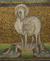 Agnus Dei, bysantinsk, original fra 1900-tallet datert 600-tallet.