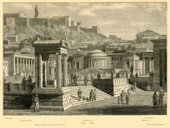 Agora i Athen restaurert, 1890.