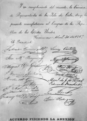 Avtale som krever anneksjon, 1869, 1920-tallet