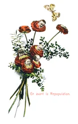 Ahead Repopulation, fransk postkort, c1900