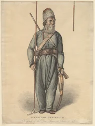 Alexander Zemlyanukhin, kosakk fra Don-regimentet, ca 1813