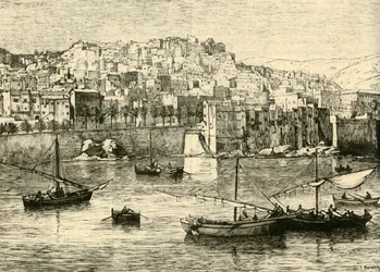 Alger, fra havet, 1890.