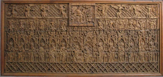 Altar Frontal, britisk, sent på 1300-tallet.