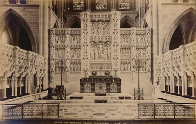 Alter og Reredos Truro katedral, 1929.
