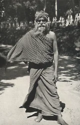 Gammel singalesisk arbeider fra Kandy, 1926