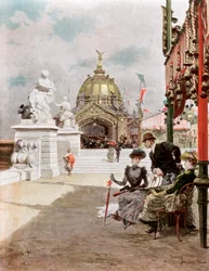 En ettermiddag på utstillingen, 1889