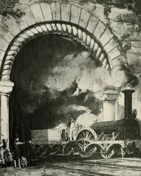 An Early Broad Gauge Train - Great Western Railway, c1930.