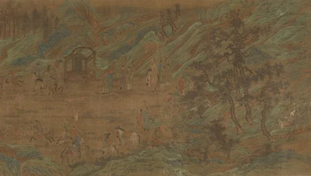 An Imperial Hunt, Late Ming-dynasty, 1500-1600-tallet.