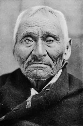 En gammel Tlingit-indianer fra Alaska, 1912