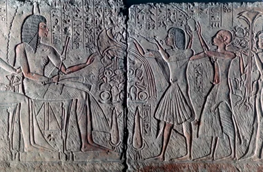 Gammelt egyptisk relieff, ca 1300 f.Kr