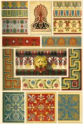 Gammel gresk polykrom arkitektur, 1898.