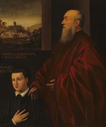 Andrea Renier og hans sønn Daniele, ca. 15601566.