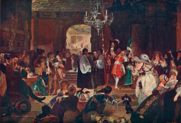 Forkammer i Whitehall under de døende øyeblikkene til Charles II, 1685 1905