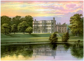 Astley Hall, Lancashire, hjemmet til Baronet de Hoghton, c1880