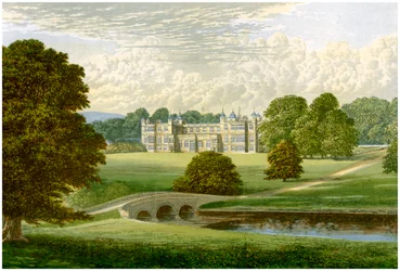 Audley End, Essex, hjemmet til Lord Braybrooke, c1880